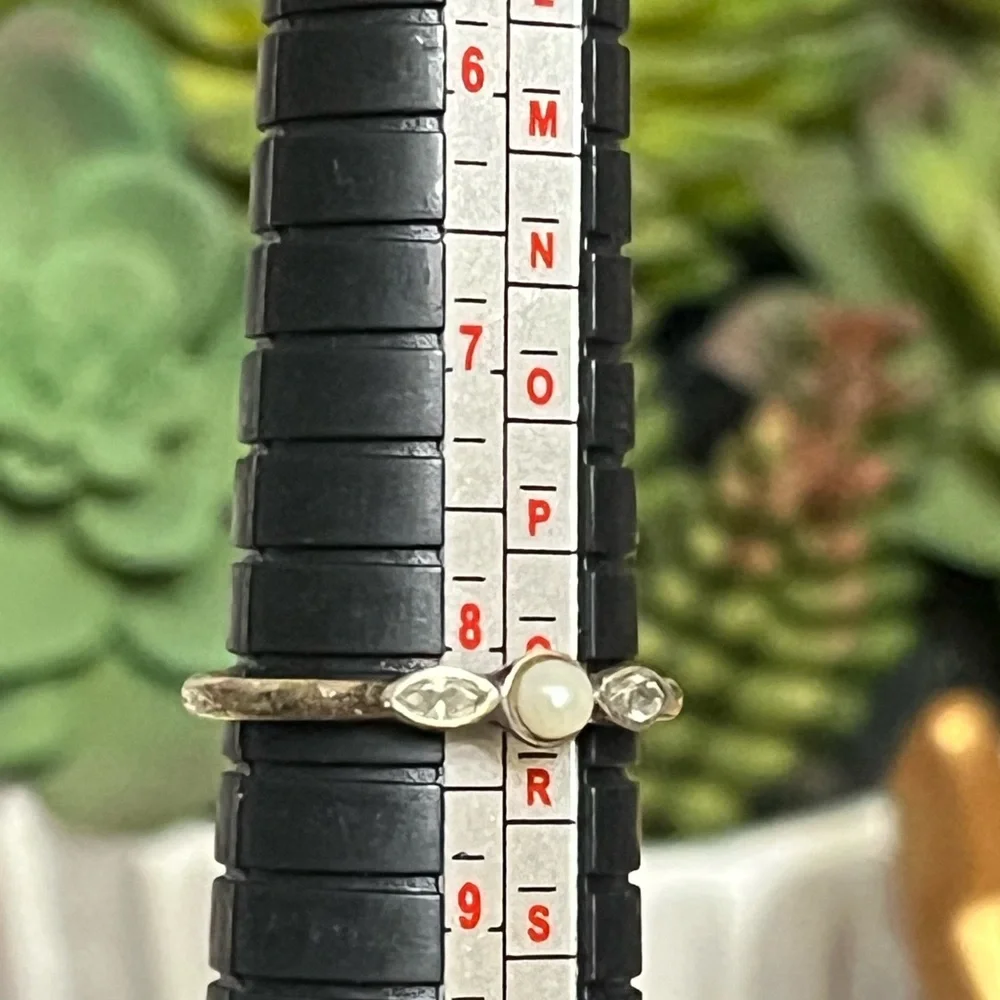 Pandora Sterling Pearl Ring - Picture 12 of 13